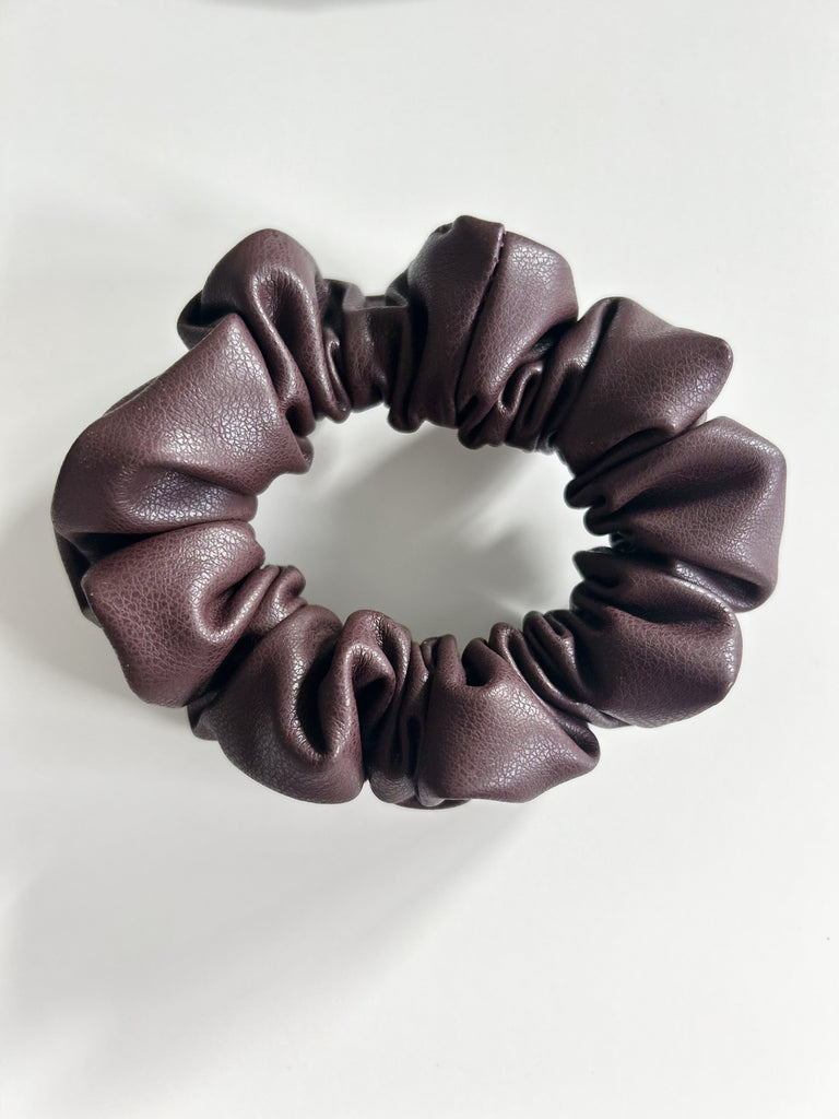 Vegan Leather Hair Scrunchie