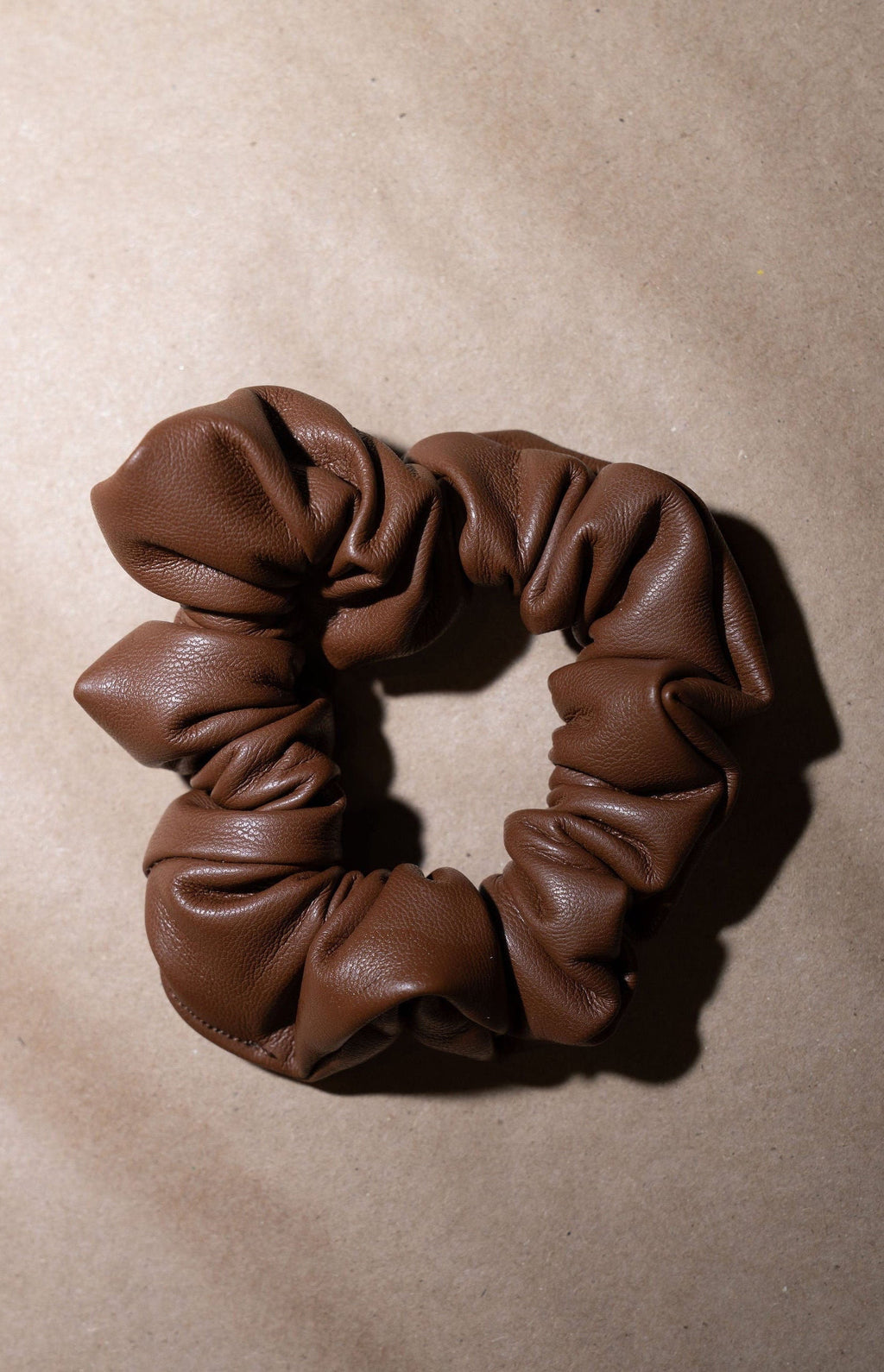Vegan Leather Hair Scrunchie